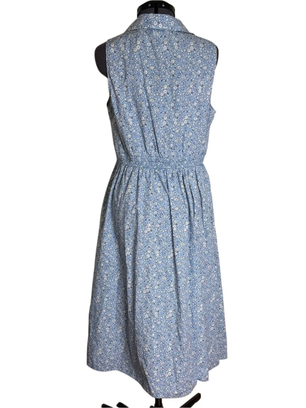 J. Crew Factory Printed Sleeveless Midi Dress